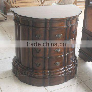 Antique Bedside Tables Victorian Half Round