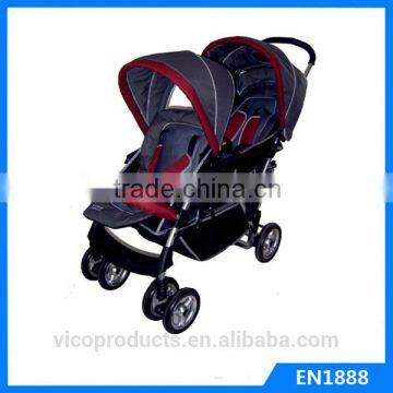 New standard comfortable baby design stroller twin