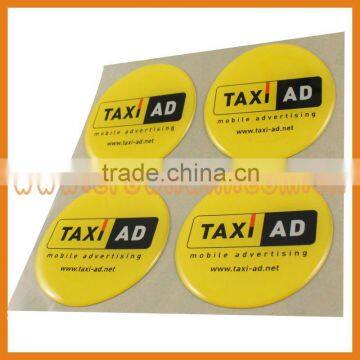 high quality non-yellow polyurethane dome stickers