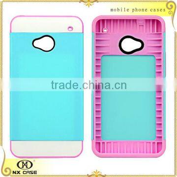 Original fancy hot sale 3 in 1 mobile phone case for HTC M7