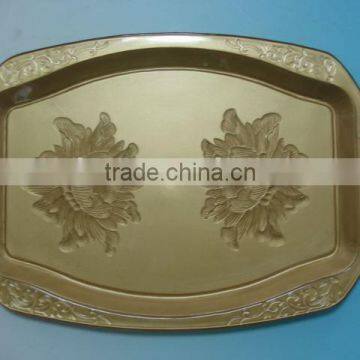 Plastic serving tray