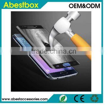 2016 New Arrival For Samsung Galaxy s7 edge 3D tempered glass screen protector , Full Cover 3D curved s7 edge tempered glass,
