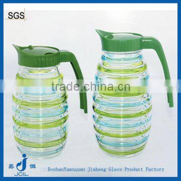 2016 wholesale colored glass water jugs