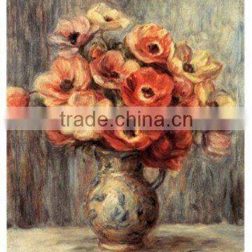 Canvas flower oil painting