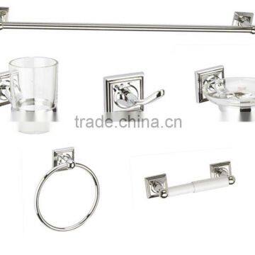 bath product zinc alloy chrome plate bathroom accessories set 10900