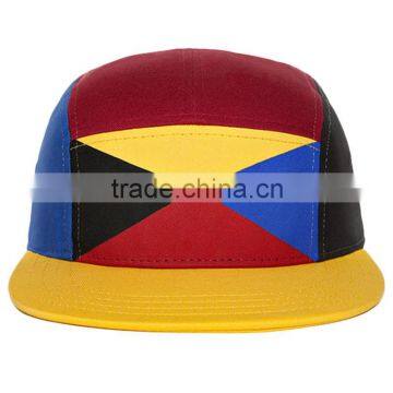 Unisex custom digital printing logo corduroy 5 panel running sports hat wholesale