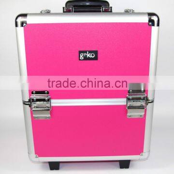 Professional Aluminium Beautician Makeup Trolley Beauty Box Vanity Case photo-4