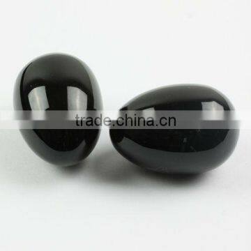 SL72537 Black onyx agate egg stone egg