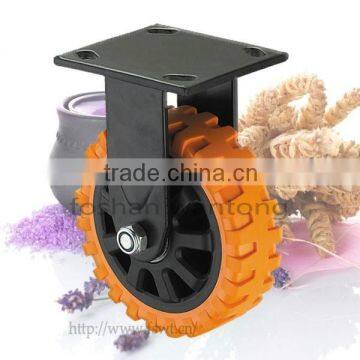 Industrial Heavy Duty Hammer Rigid Caster For Trolley