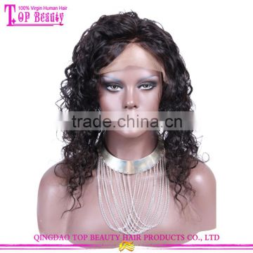 Wholesale Price Lace Wig Human Hair Virgin Brazilian Human Hair Wig 14 Inch Curly Hair Wig