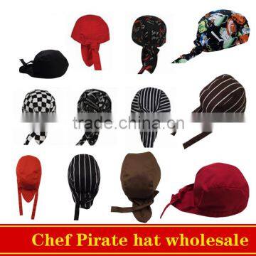 2016New Restaurant Hotel Lace Chef pirate Hats More Color/black chef hats