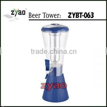 beer tower for sale from china ,ice tube beer tower/beer dispenser ,plastic juice dispenser 3L