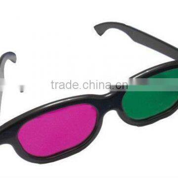 plastic 3D glasses Magenta Green lenses