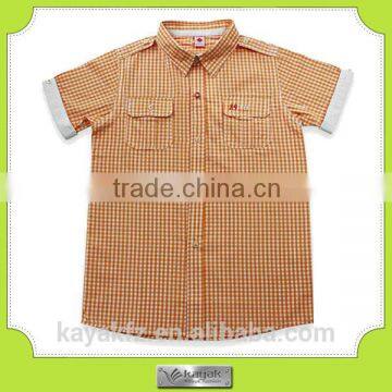 China customized wholesale 100 cotton short sleeve children shirt