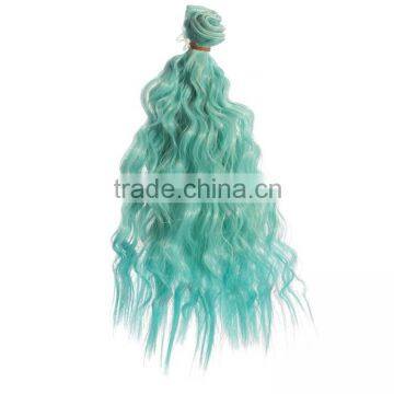25cm Long High Quality Wavy Weft Hair Extension for Dolls photo-3