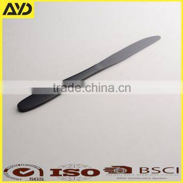 4pcs Black Stainless Steel Dinnerware Knives Fork Spoon Teaspoon Cutlery