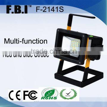 10w battery operated and portable floodlight led as rechargeable warning light