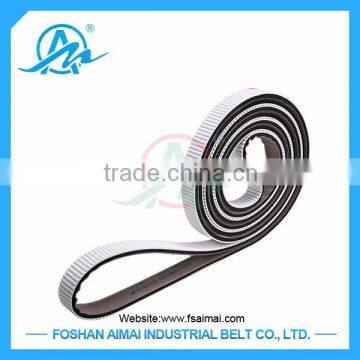 Special processing polyurethane timing belt with black rubber