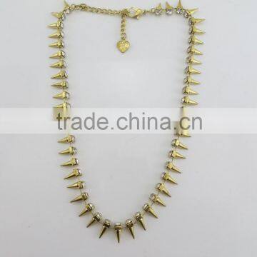 Luxury style gold thorn elegant necklace