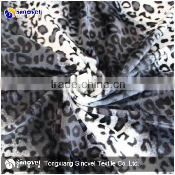 100% Polyester Animal Printing Velvet Fabric for home textile