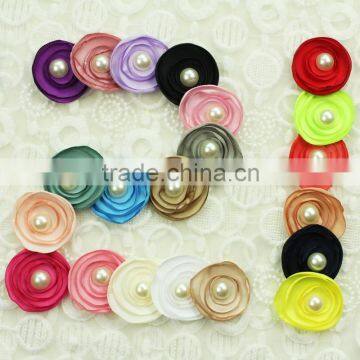 mix colors 3d fabric flowers wholesale handmade flower making