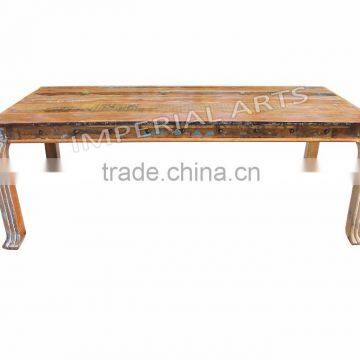Antique Recycled Wood Dining Table photo-2