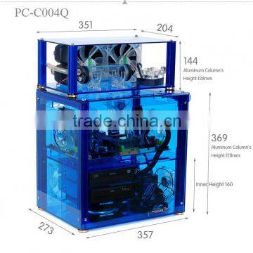 PC-C004Q Transparent Acrylic Anime Computer Case Gaming Water Cooling PC Case