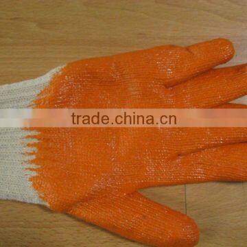 string knit liner coated garden gloves