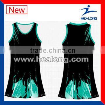 custom sublimate youth netball jersey