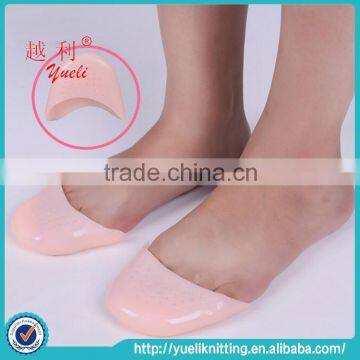 Japanese sexy women invisible latex rubber half toe socks