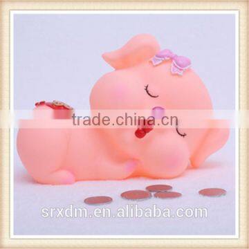 DIY 13 years factory direct sell heart shape plastic piggy bank