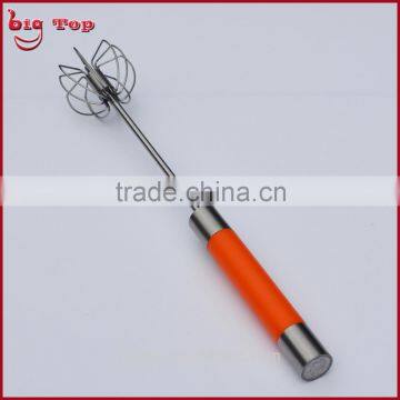 BT0150 12" Rotating Whisk With PP Handle 12" Revolve Egg Beater With 430 Stainless Steel Function Part 12" Rotary Egg Whisk photo-3
