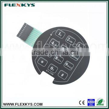 2016 hot collection 2.54mm female connector poly dome tactile feedback membrane keypad switch