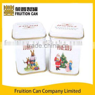 Small Square Tea Tin Can