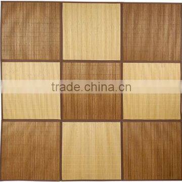 natural and carbonized color bamboo carpet