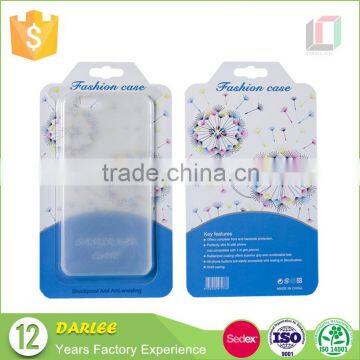 Wholesale plastic clear pvc window clamshell packaging for phone case