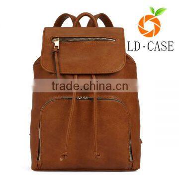 Factory Promotion Custom Big Leather Backpacks for Women photo-3
