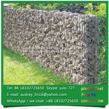 Africa anti-erosive heavy mesh steel wire gabion baskets for water and soil protection