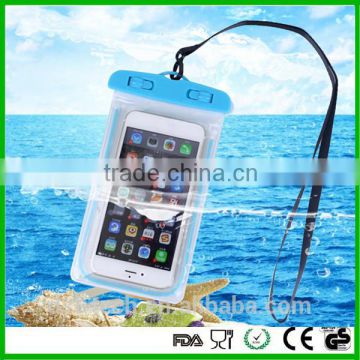 Waterproof pvc sealing swimming mobile phone bag