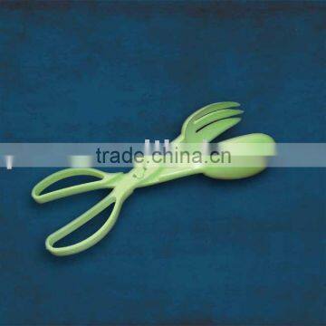 Bioplastic salad serving spoon/fork scissor /green kitchen product