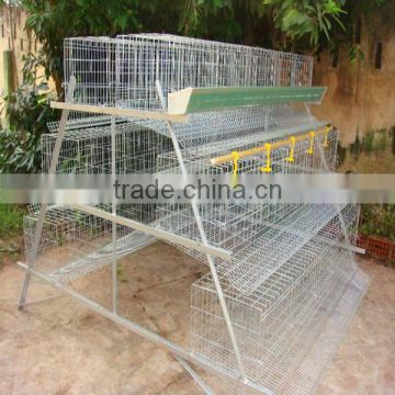 galvanized layer chicken cage, for 96 chickens