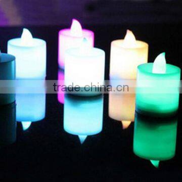 Battery operated flameless moving wick led candle,moving flame led candle