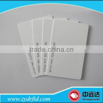 Custom RFID blank card with 18 digits ID number