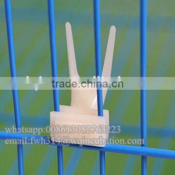 Plastic Bird Feeders Fruit Food Fork Install Cage Accessories