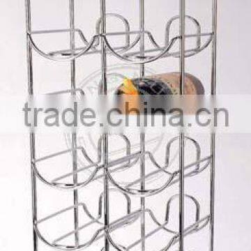 vertical iron wire Wine storage holder for bar