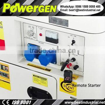 With Remote Starter and Cooling Fan!!! POWERGEN 50Hz/60Hz Single Phase Silent Diesel Generator 6KW photo-2