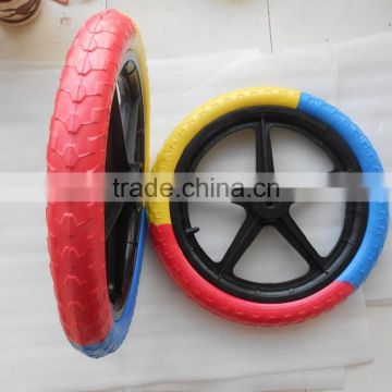 wooden balance bike wheel/child toy bike wheel/Wooden Toy bicycle eva wheel