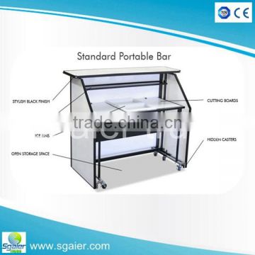 Sgaier truss Led modern design coffee bar counters,mobile folding bar for sale