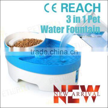 Newest 3 in 1 Featured Dog Drinking Water Fountain photo-2