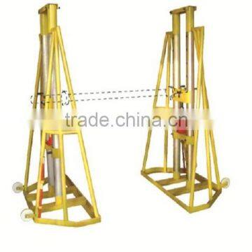 10 Ton Cable Drum Stand Hydraulic Cable Jack Stand Reel Stand